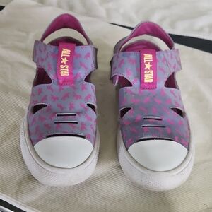 Converse All Star Gray & Pink Unicorn Sandal Sneakers